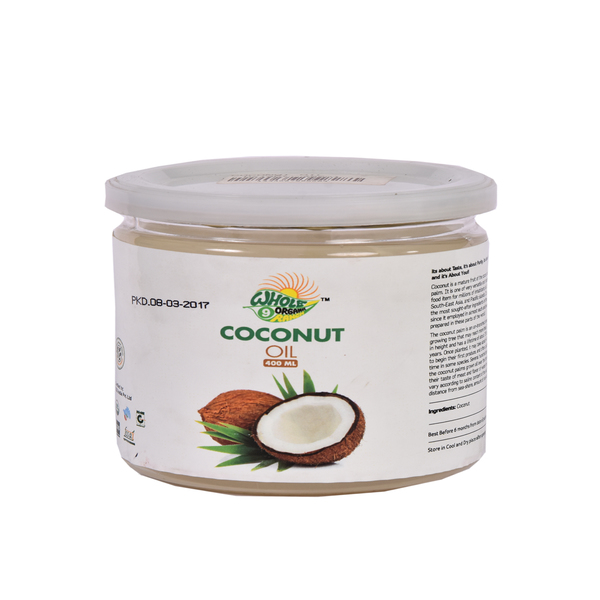 Coconut Oil 400 Ml, 100% ORGANIC, INDIA ORGANIC, USDA CERTIFIED ...